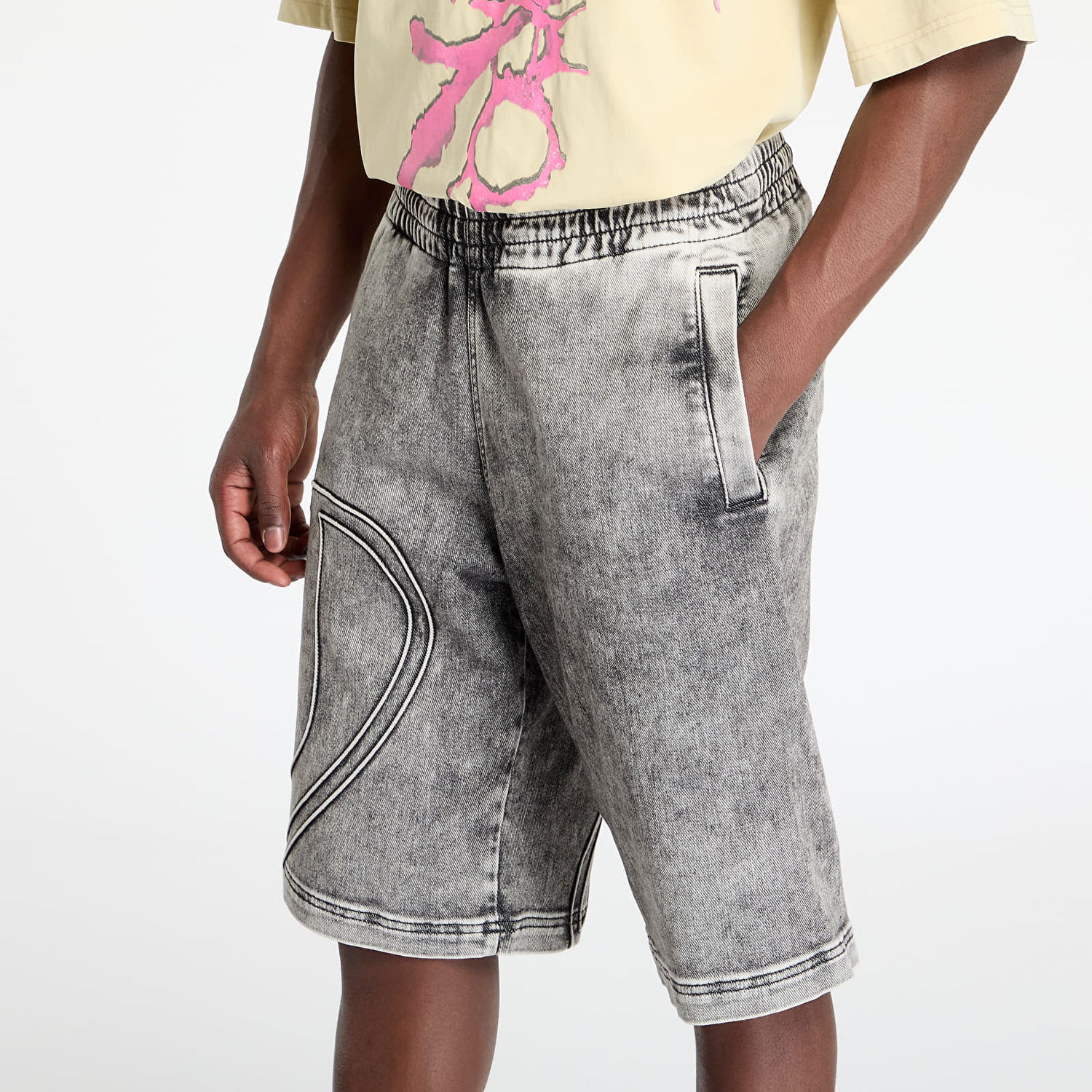 Къси панталони Diesel Diesel D-Enny-S Track Shorts Сиво | A16854_0ABDA Black/ Blue, 1