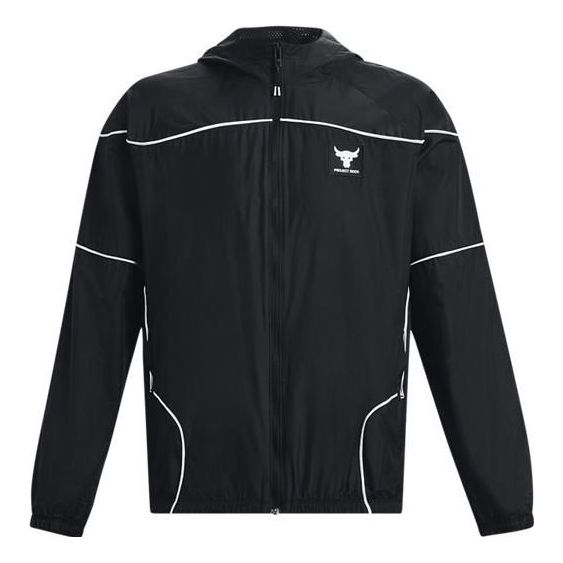 Ветровка Under Armour Project Rock Men's Woven Training Jacket Черно | 1378587-001, 0