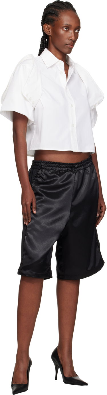 Риза Maison Margiela MM6 Maison Margiela Cotton Cropped Shirt Бяло | S52DT0044 M35480, 3