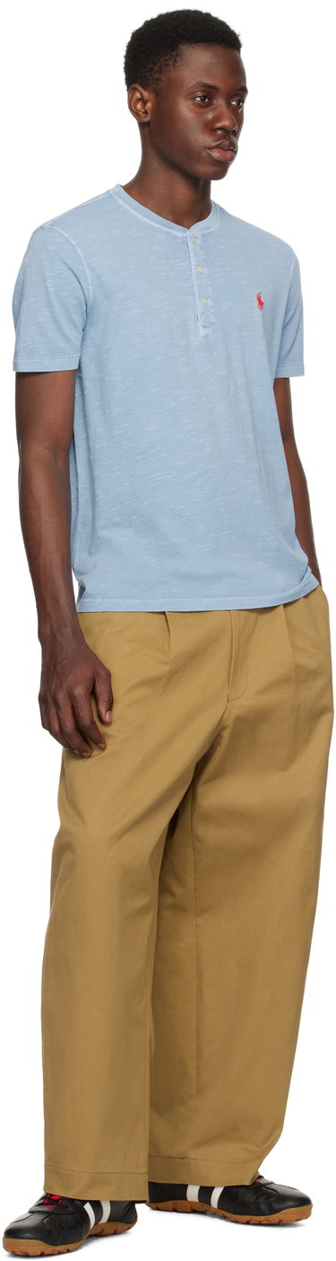 Поло тениска Polo by Ralph Lauren Polo Ralph Lauren Slub Jersey Henley T-Shirt Синьо | 710964485002, 3