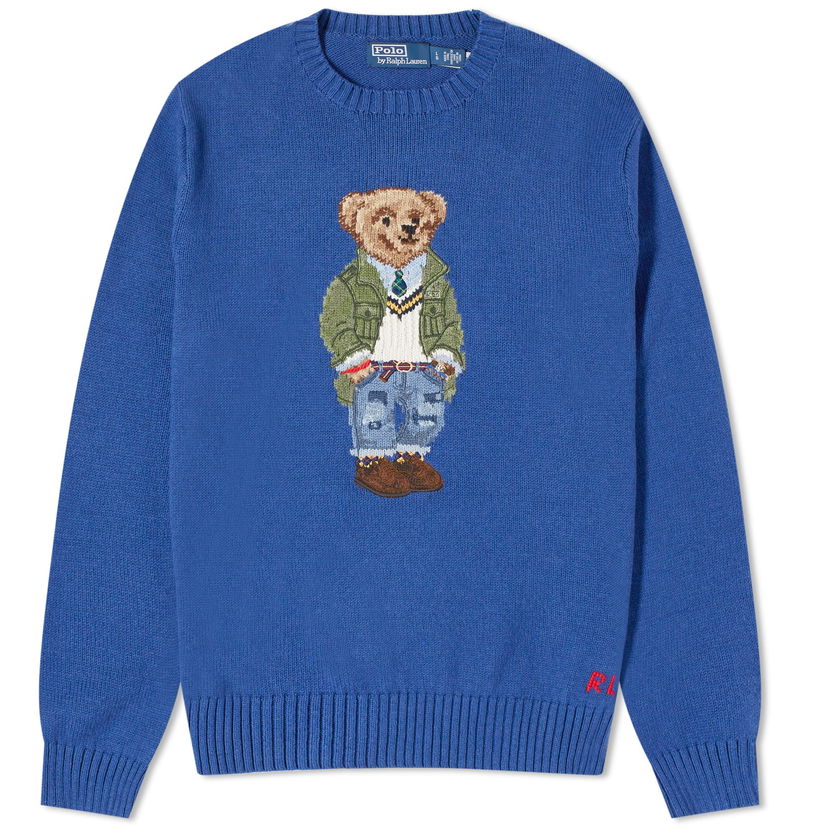 Пуловер Polo by Ralph Lauren Preppy Bear Crewneck Тъмно синьо | 710934020001