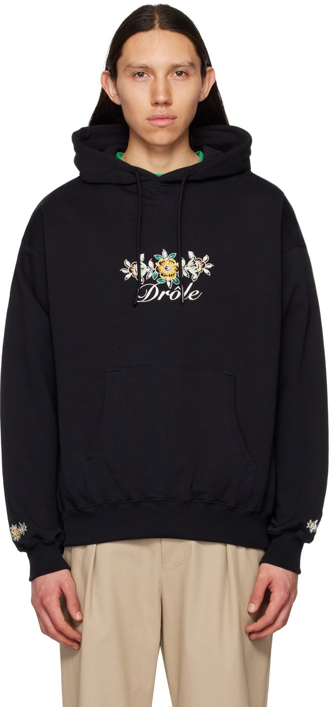 Суитчър Drôle de Monsieur Black 'Le Drôle Fleuri' Черно | B-HO126-CO001-BL, 0