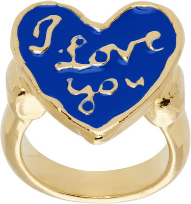 Пръстен Chopova Lowena Chopova Lowena Lovers Heart Ring Синьо | 6550, 0