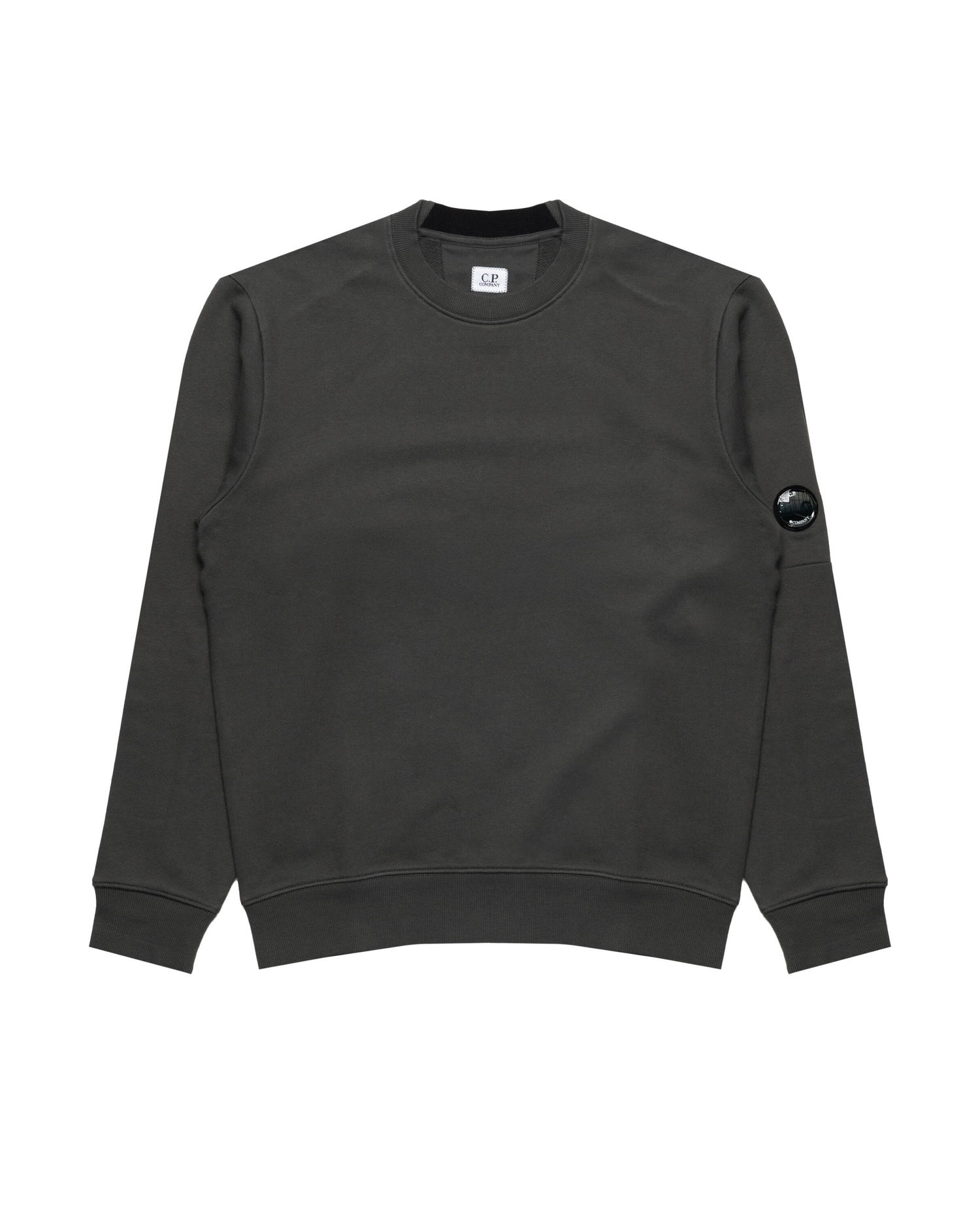 Суитчър C.P. Company Diagonal Raised Fleece Crewneck Lens Sweatshirt Сиво | 19CMSS713A005086W-978, 0