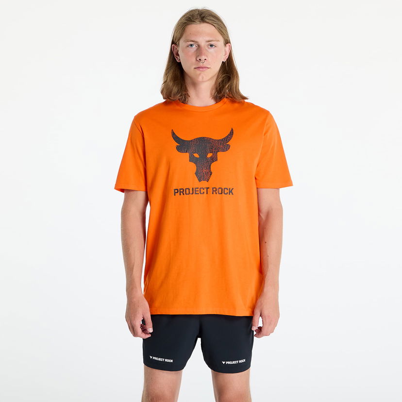 Тениска Under Armour Project Rock Payoff Graphc SS Team Orange/ Black Оранжево
 | 1383191-800