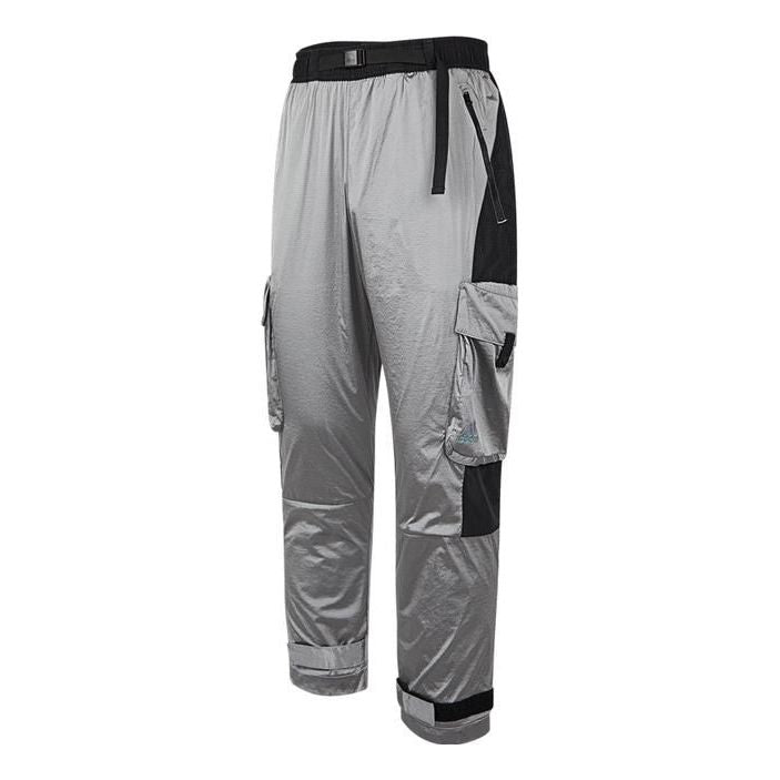 Карго панталони adidas Originals Woven Lace-Up Cargo Pants Сиво | IC9251