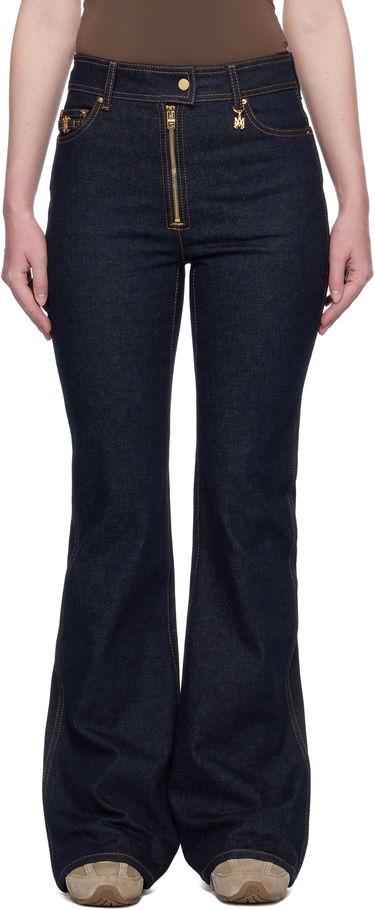 Дънки AMIRI AMIRI Zip Up Flare Jeans Синьо | AWDNFR1016, 0
