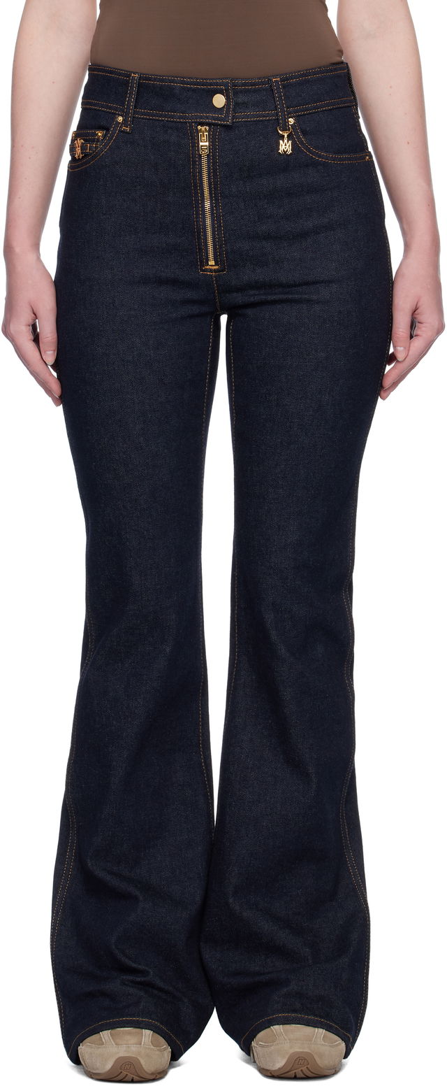 AMIRI Zip Up Flare Jeans