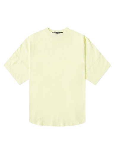 Тениска Palm Angels Garment Dyed Oversized Mock Neck Tee Жълто | PMAA002S22JER0066565