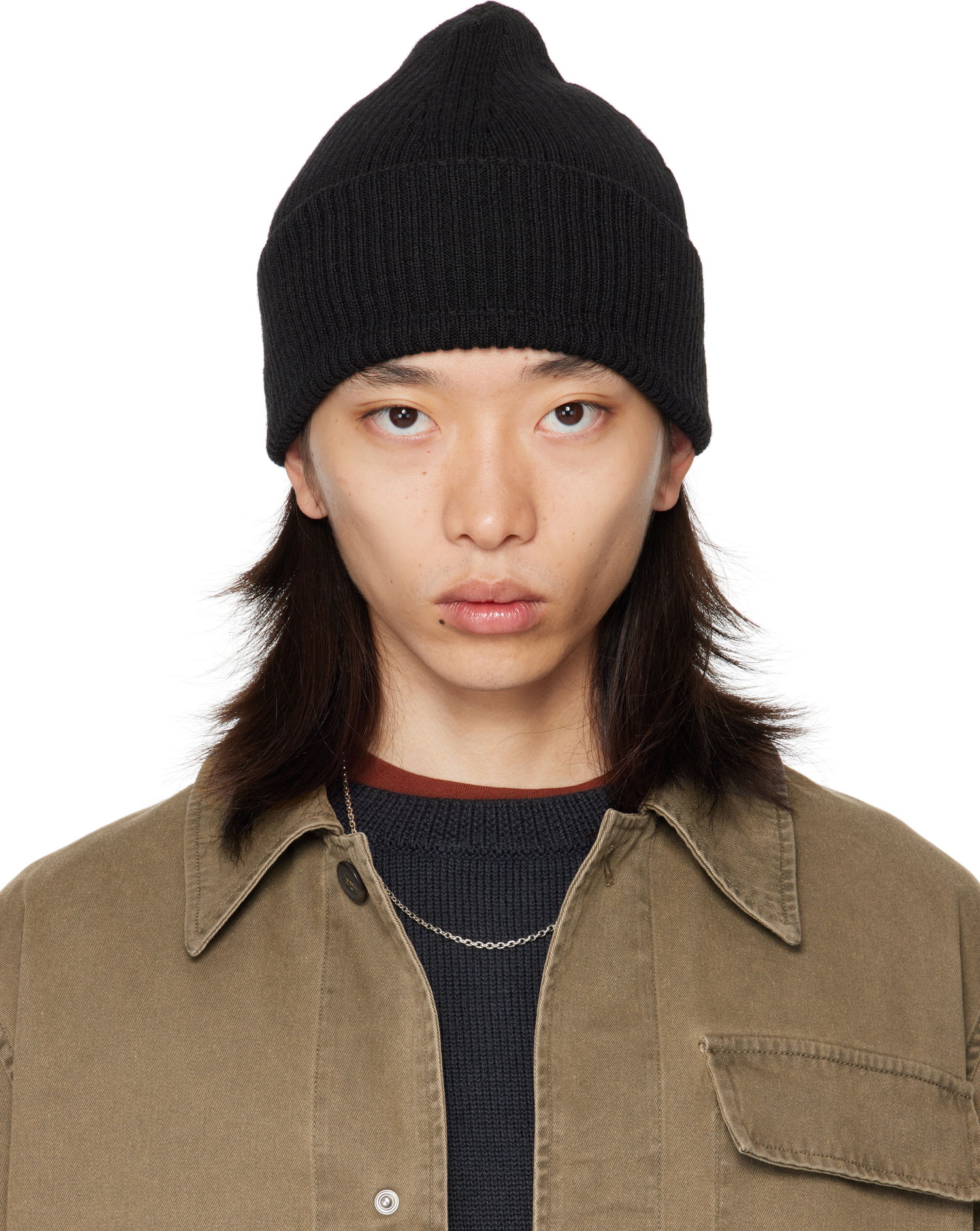 Шапка OUR LEGACY Our Legacy Knit Beanie Черно | A4258KB, 0