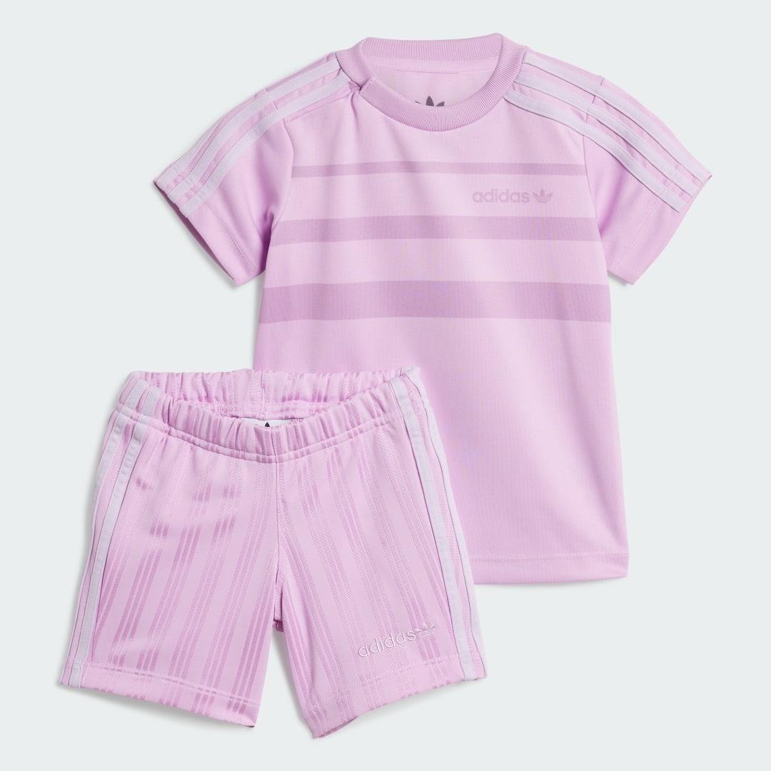 Комплект adidas Performance Kids' Shorts and Tee Set Лилаво | JC6617, 0