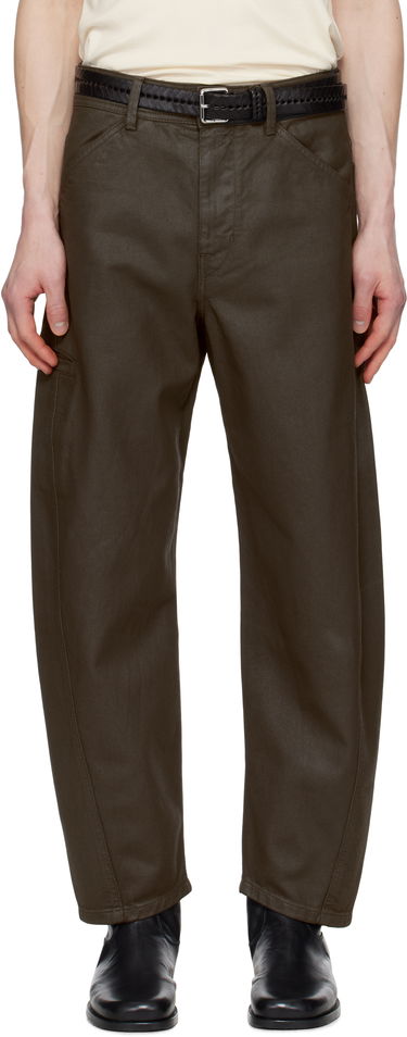 Панталони LEMAIRE Lemaire Twisted Workwear Pants Зелено | PA1102 LD1030, 0