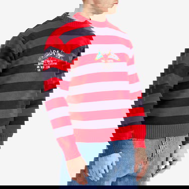 Пуловер Patta Patta Stripe Flag Knit Jumper Червено | POC-SS25-7020-324-0004-084, 2