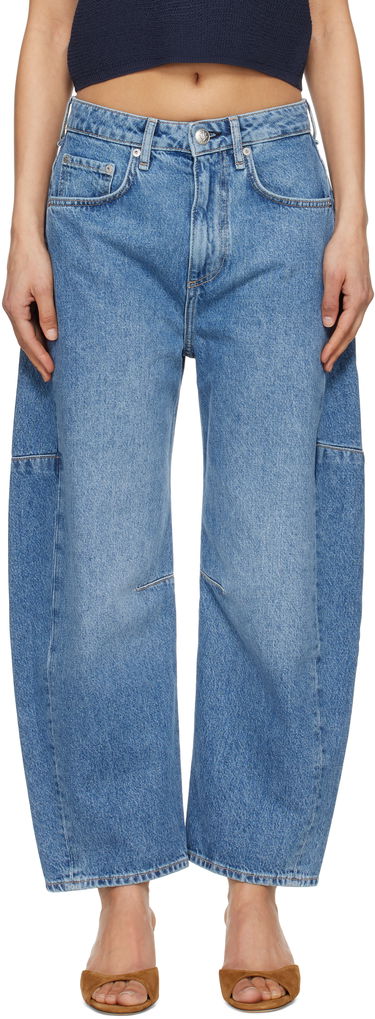 Дънки rag & bone rag & bone Charlie Ankle-Length Barrel Jeans Синьо | WDD25S2994RGAC, 0