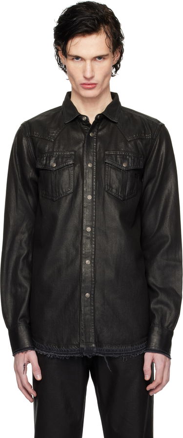 Риза Diesel D-Vega Black Denim Shirt Черно | A12622-068MR-02, 0