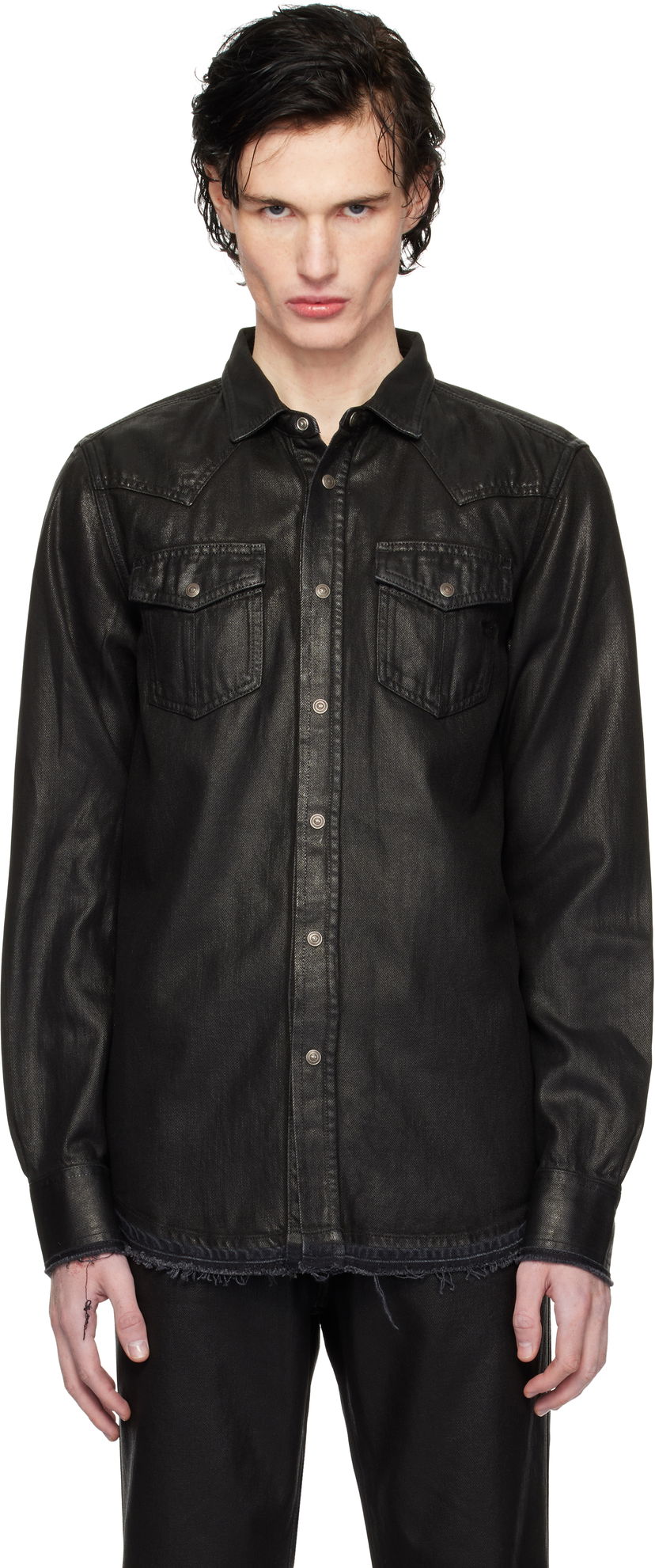 Риза Diesel D-Vega Black Denim Shirt Черно | A12622-068MR-02