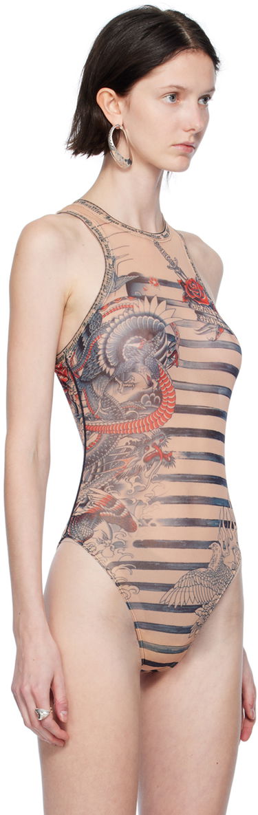 боди Jean Paul Gaultier Mariniere Bodysuit Бежово | 23/15-F-BD010-T537-635030, 3