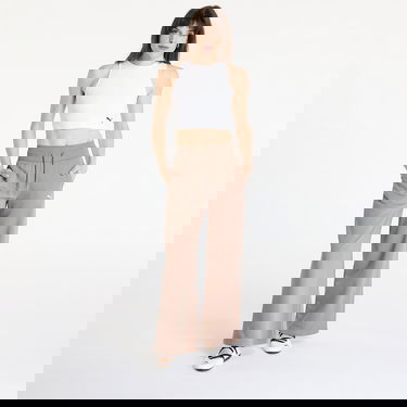 Съкратен топ Puma Wardrobe Essentials Ribbed Crop Top Бяло | 62976502, 3