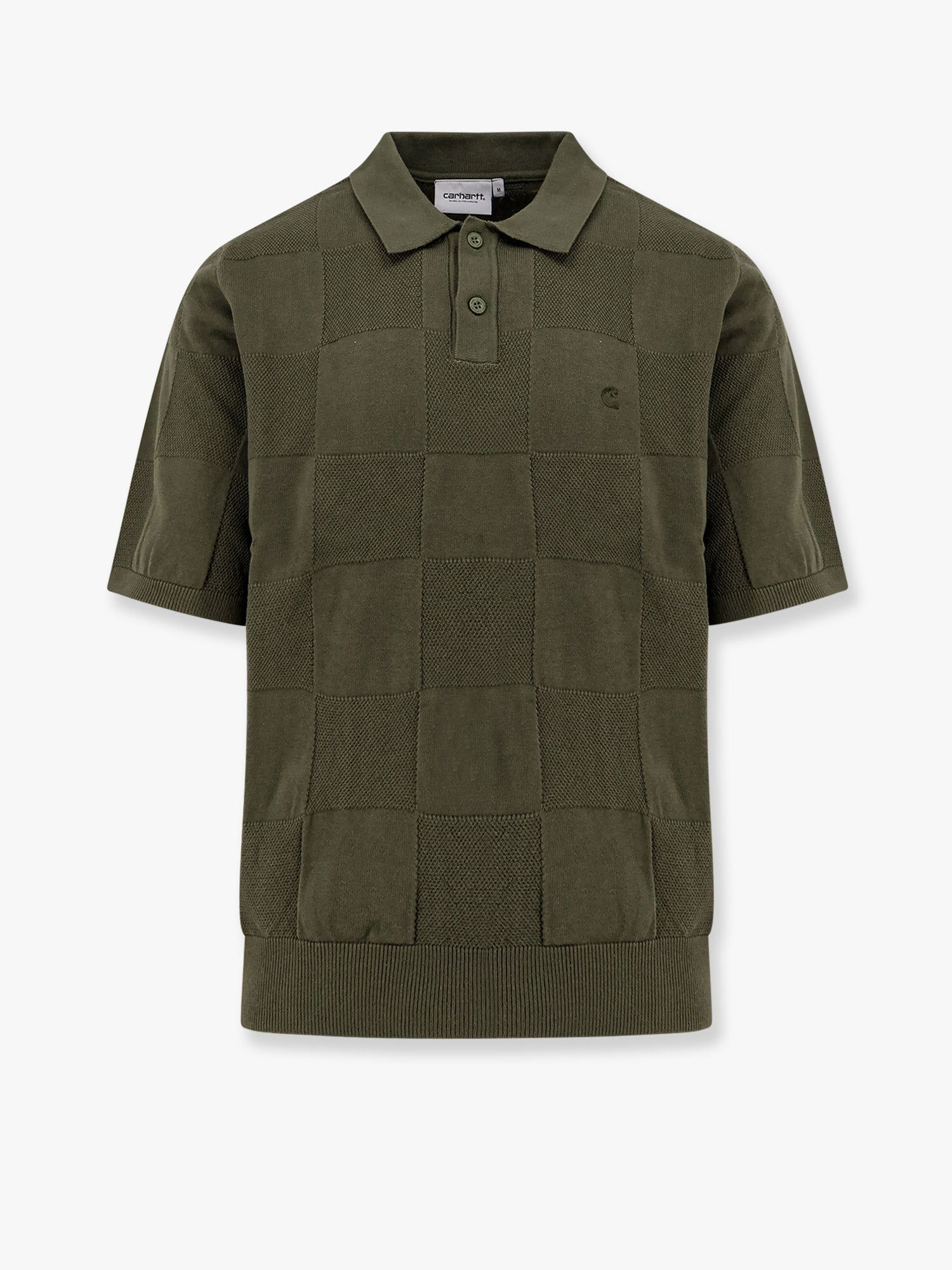 Поло тениска Carhartt WIP Carhartt WIP Checker Knitted Polo Shirt Зелено | I034535667XX, 0