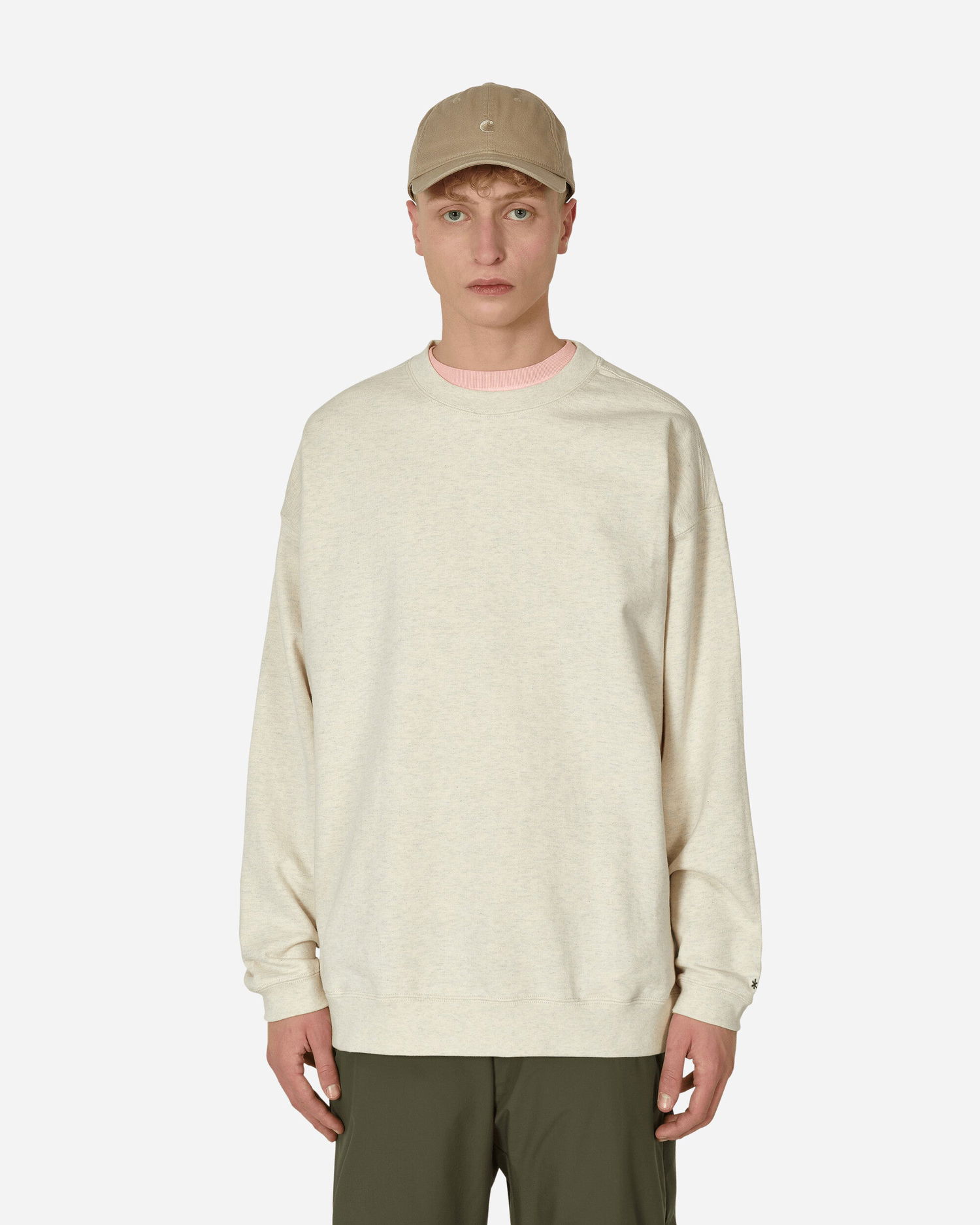 Суитчър Snow Peak Recycled Cotton Crewneck Sweatshirt Бежово | SW-22SU401 OM, 0