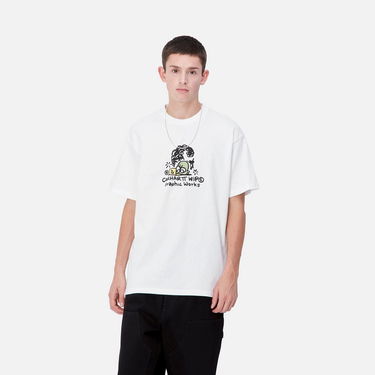 Тениска Carhartt WIP Graphic Works Printed T-Shirt Бяло | I034014_9, 0