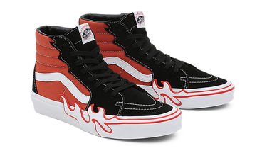 Кецове и обувки Vans SK8-Hi Flame Burnt Ochre Червено | VN0005UJGWP, 6