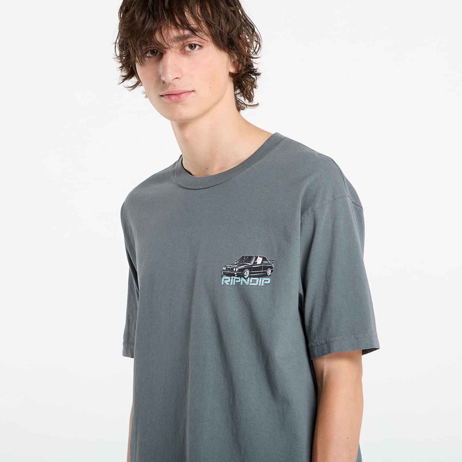 Тениска RIPNDIP RIPNDIP Vroom Vroom T-Shirt Сиво | RNDFALL25137, 1