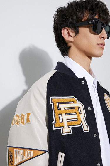 Яке бомбър Baracuta Baracuta Varsity Wool Blend Bomber Jacket Тъмно синьо | BRCPS0996, 6