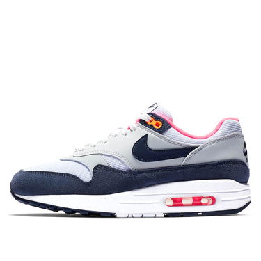 Кецове и обувки Nike Air Max 1 White Midnight Navy W Тъмно синьо | 319986-116, 0