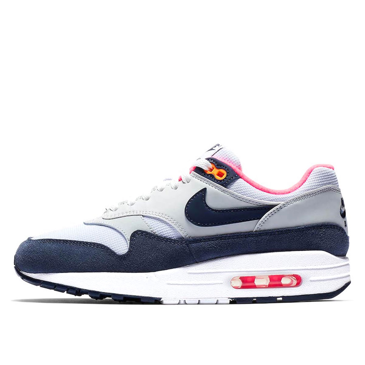 Кецове и обувки Nike Air Max 1 White Midnight Navy W Тъмно синьо | 319986-116, 0