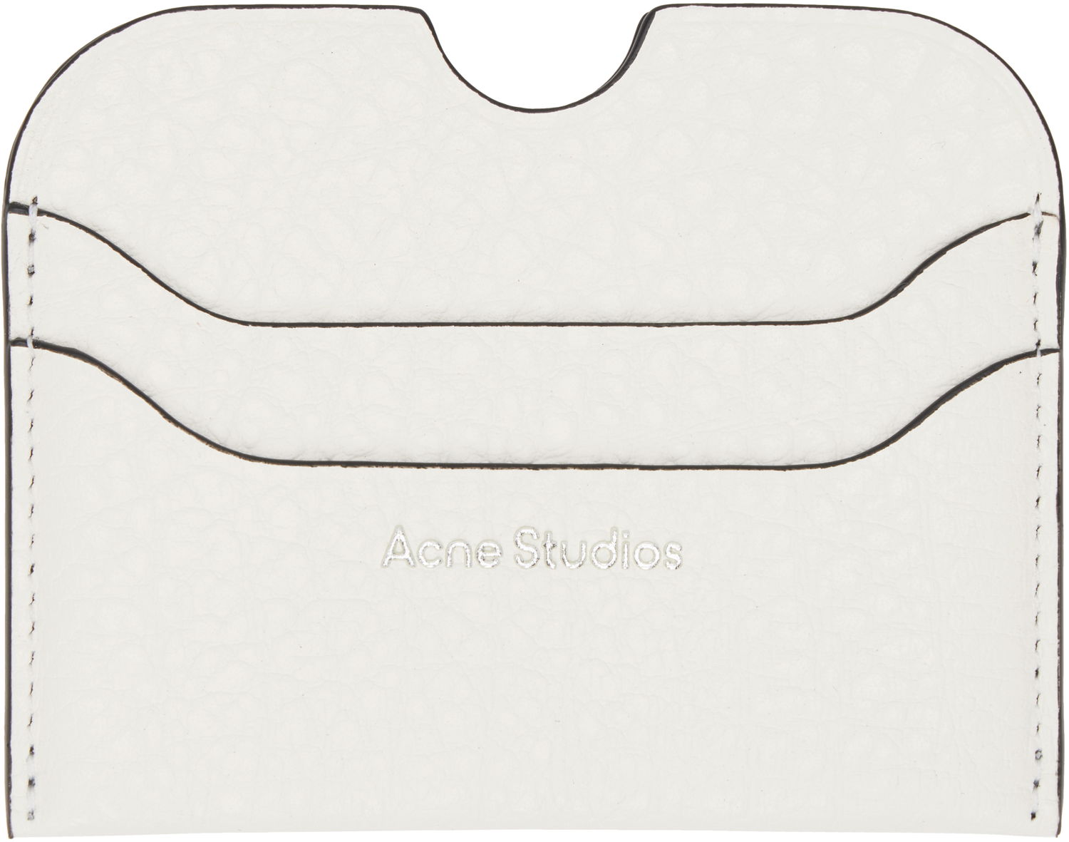 Портфейл Acne Studios Acne Studios Leather Card Holder Бяло | CG0275-, 0
