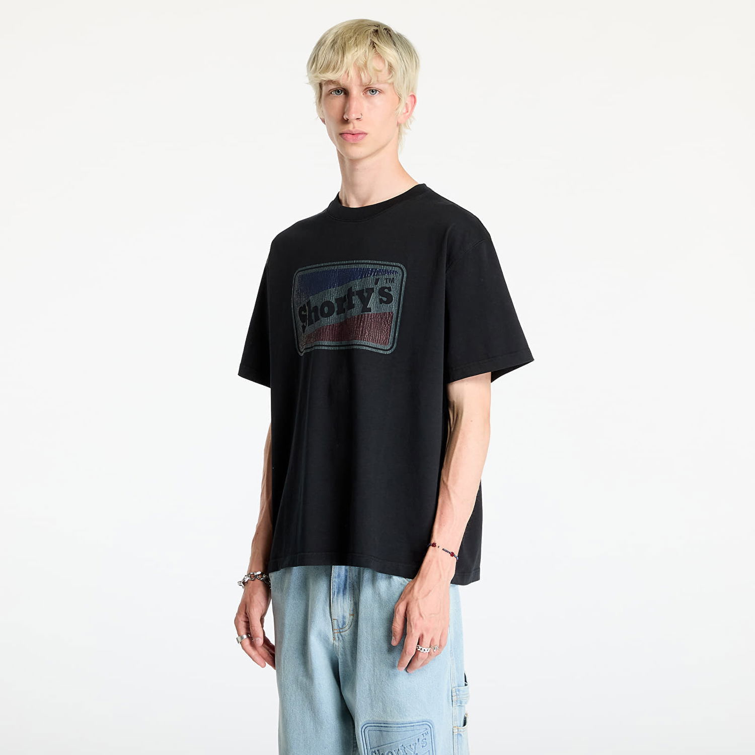 Тениска Pleasures Box Logo Heavyweight T-Shirt Black Черно | P24F002 BLACK, 0