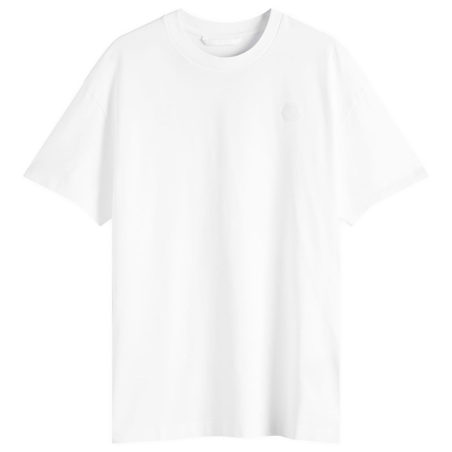 Тениска Moncler Moncler Combed Cotton Jersey T-Shirt, Size Large Бяло | 8C000-17-89AUG-00A, 1
