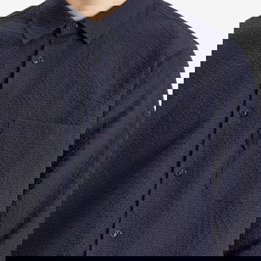 Риза YMC YMC Curtis Seersucker Shirt, Size Large Тъмно синьо | P2AZI-40, 5