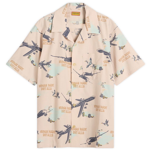 Human Made Aeroplane Vacation Shirt, Size Large