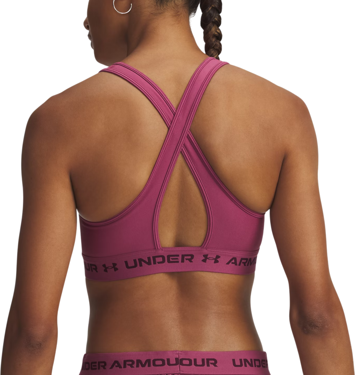 Сутиен Under Armour Crossback Mid Bra Лилаво | 1361034-659, 1