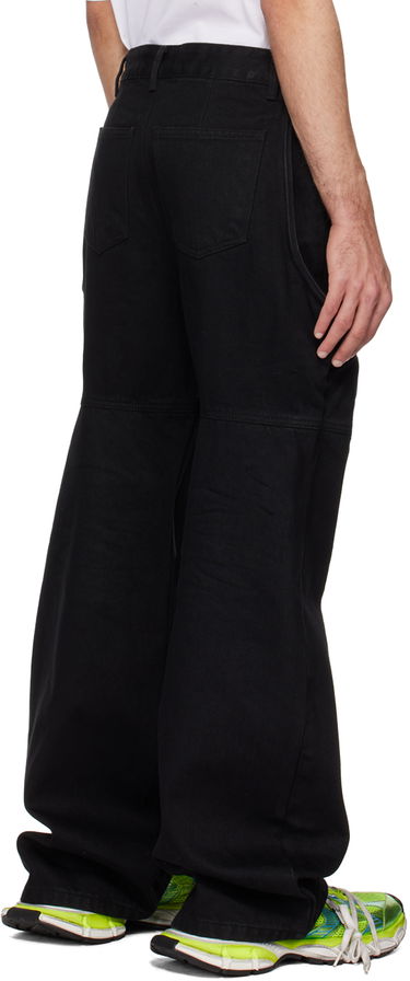 Карго панталони We11done Wire Relaxed-Fit Jeans Черно | WD-DP0-24-339-M-BK, 2