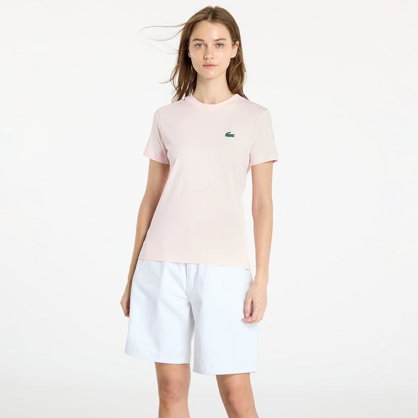 Тениска Lacoste Turtle Neck Tee-Shirt Flamingo Бежово | TF9246 T03