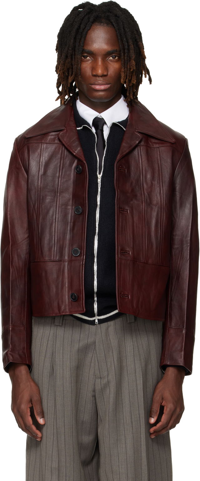 Nick Cropped Leather Jacket