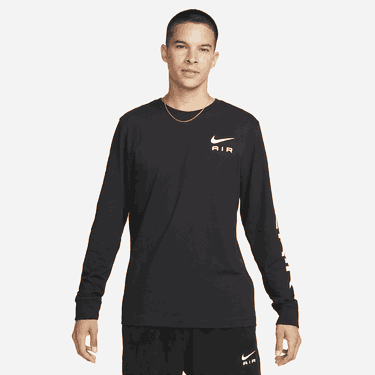 Тениска Nike Nike Air Long Sleeve T-Shirt Черно | DX1009-010, 0