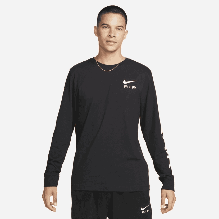 Тениска Nike Nike Air Long Sleeve T-Shirt Черно | DX1009-010