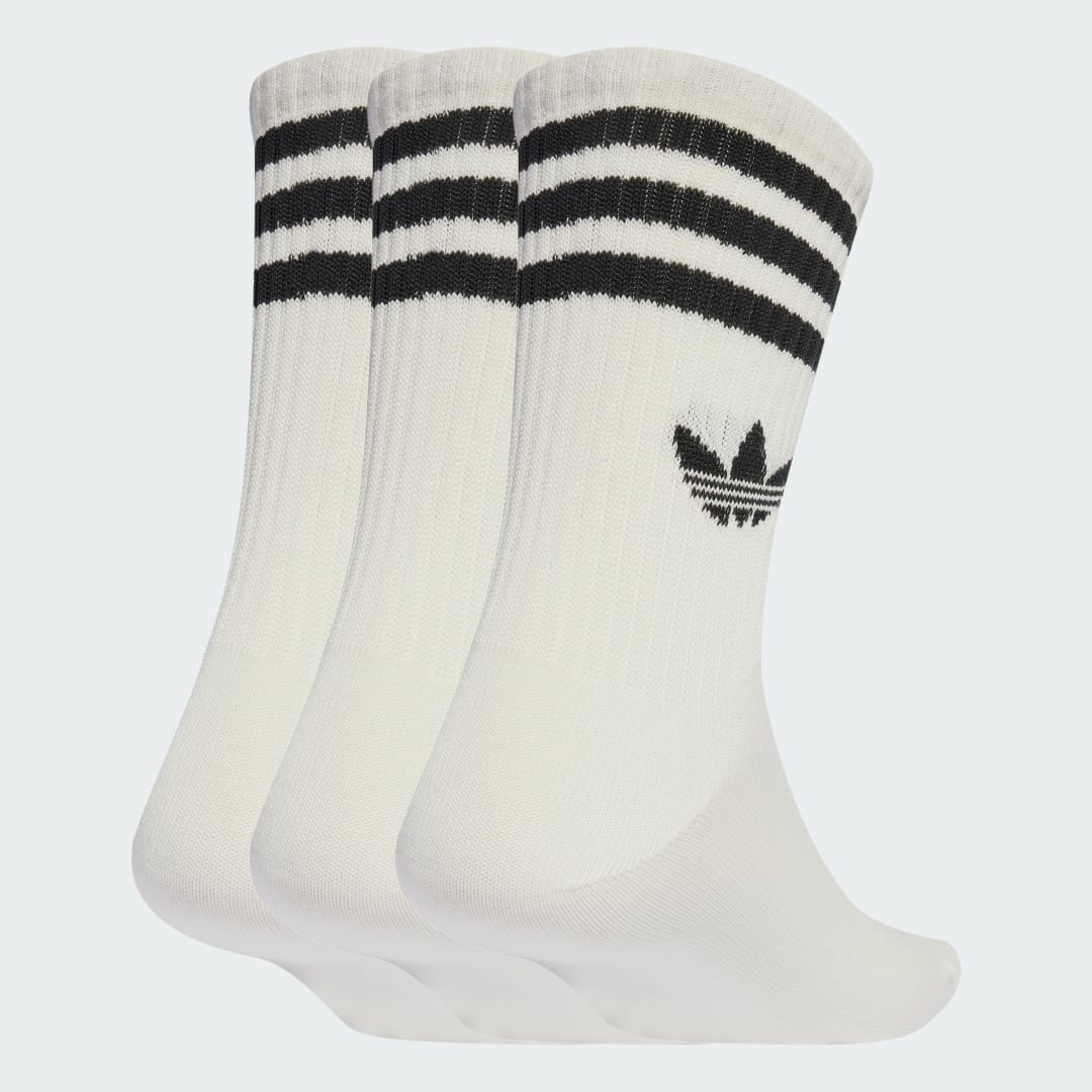 Чорапи adidas Performance 3-Stripes Crew Socks - 3 Pairs Бяло | JZ4932, 0