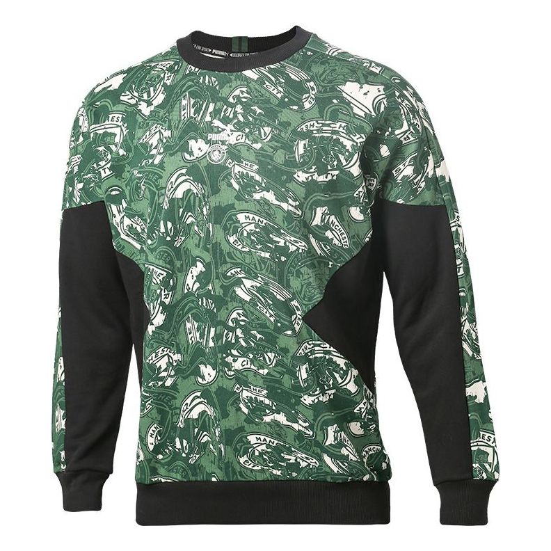 Пуловер Puma Manchester City Crew Sweatshirt Зелено | 758713-10, 0