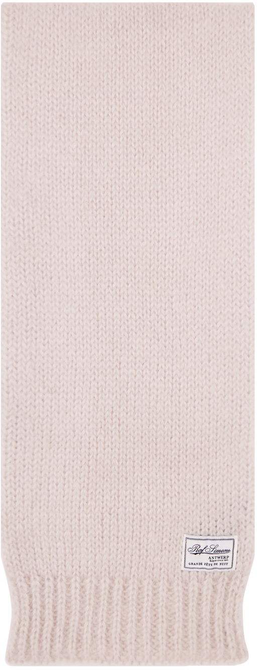 Шал RAF SIMONS Patch Knitted Scarf Розово | 222-856, 0