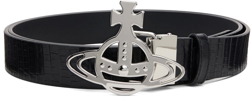 Колани Vivienne Westwood Vivienne Westwood Line Orb Buckle Belt Черно | 82010071U-L00C0-