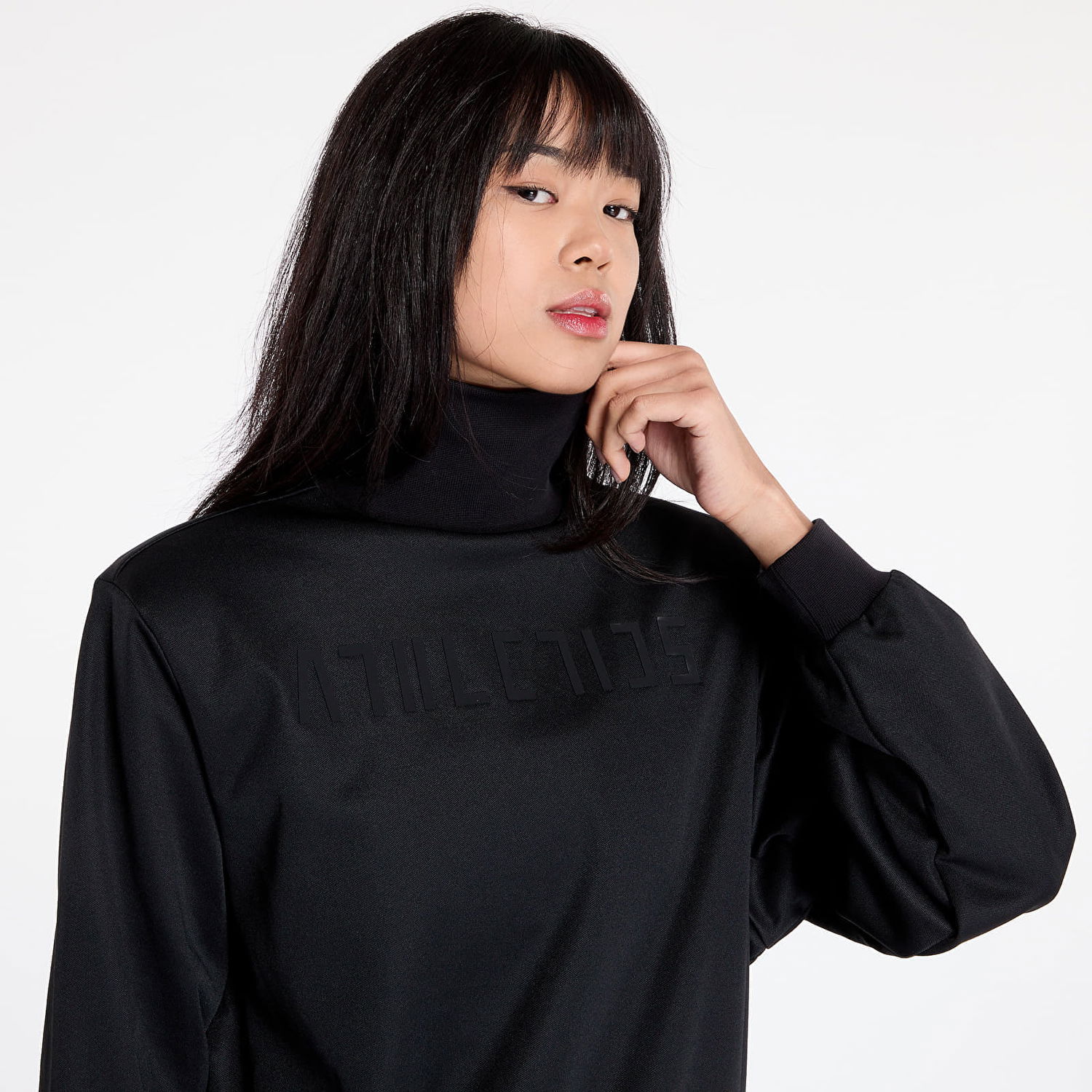 Суитчър adidas Originals Sweatshirt adidas x Fear Of God Athletics Womens Mock Neck Pullover Black S Черно | IT1922, 1