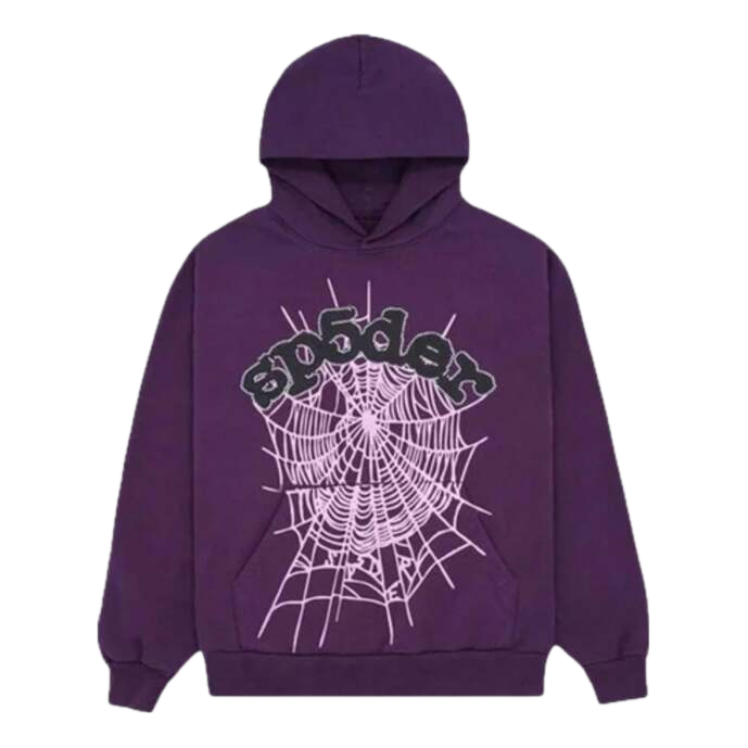 Суитчър Sp5der Sp5der Web Hoodie Лилаво | SP5-8D-WEB-HGR, 0