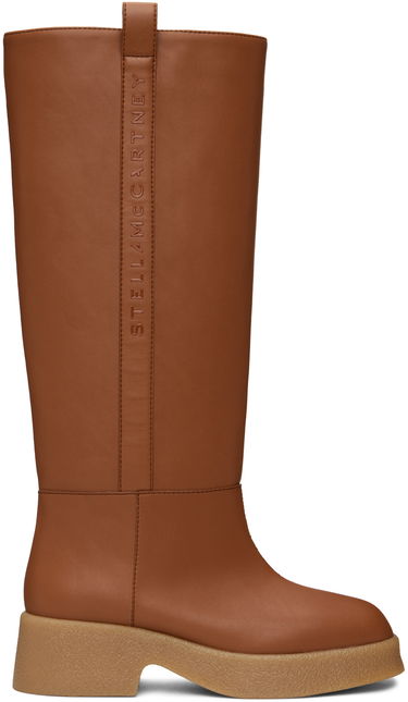 Кецове и обувки Stella McCartney Skyla Knee-High Boots Кафяво | 810132AP00M0, 0