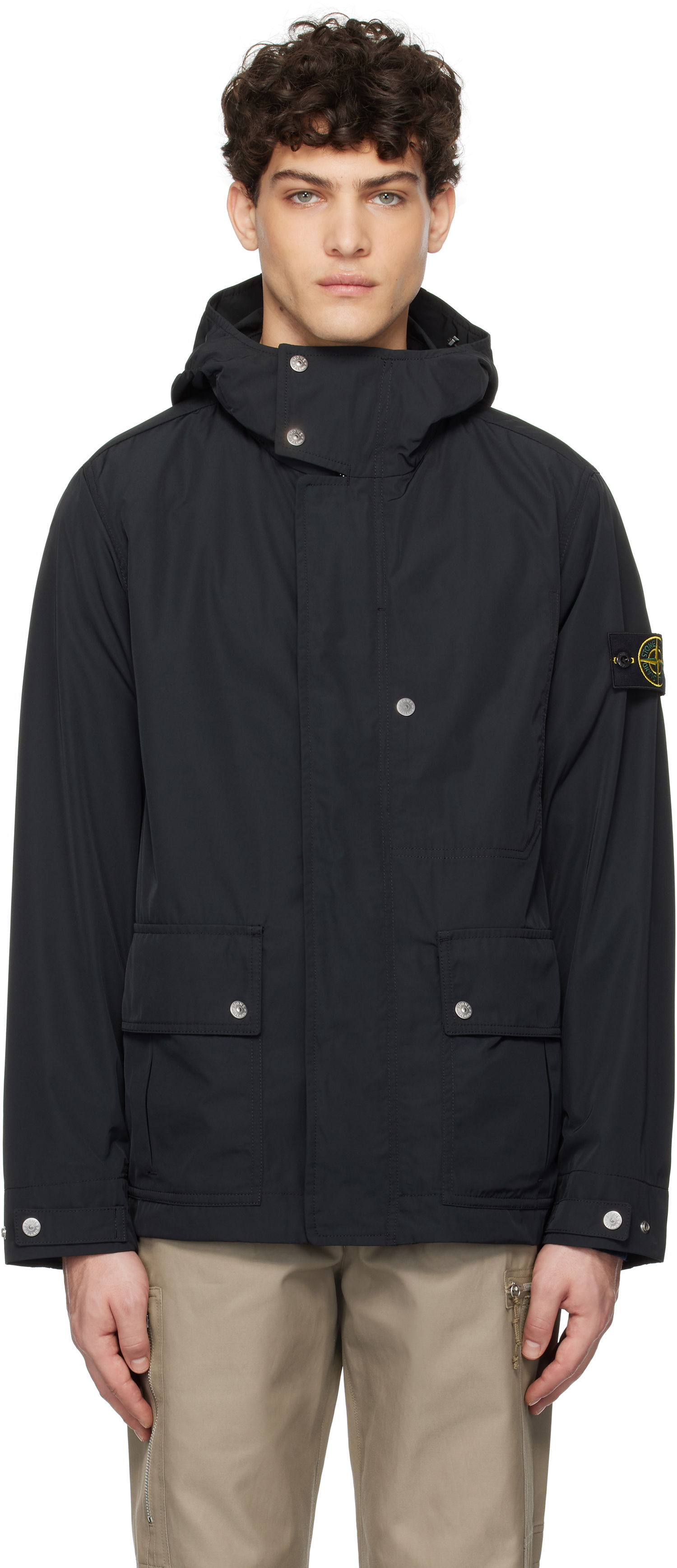 Парка Stone Island Stone Island Micro Twill Parka Черно | K1S15 4100006 S0026, 0