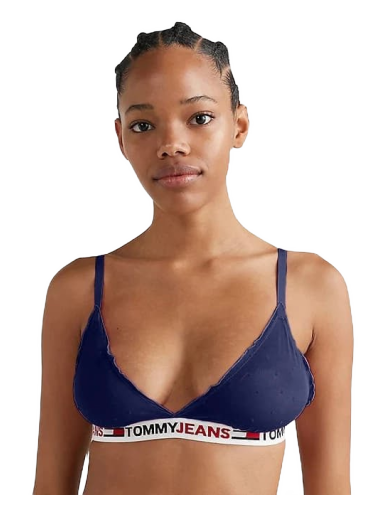 Сутиен Tommy Hilfiger Mesh Unlined Triangle Синьо | UW0UW03833 DW5